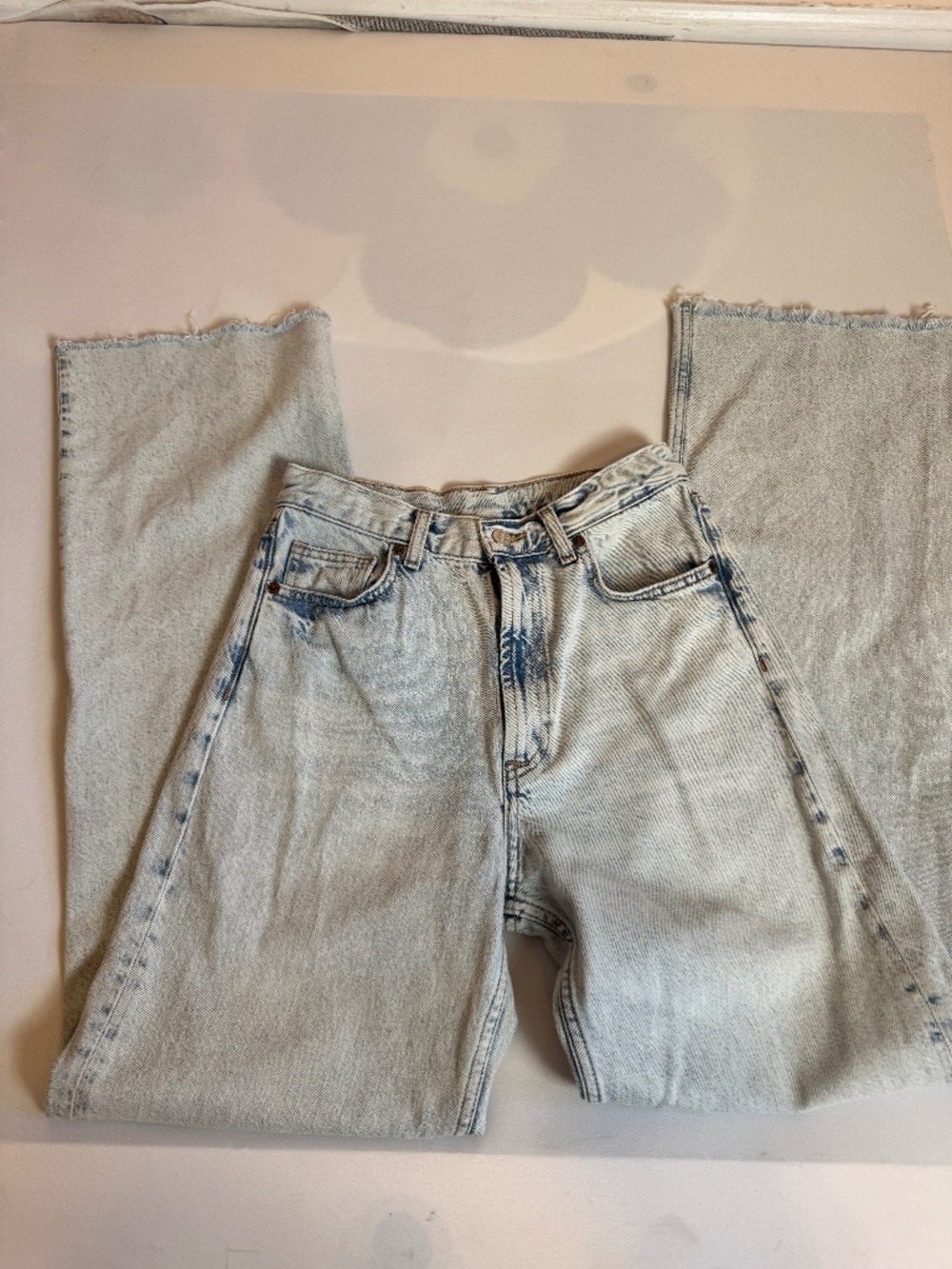 Light Blue Wash TRF High Rise Jeans Sz 6